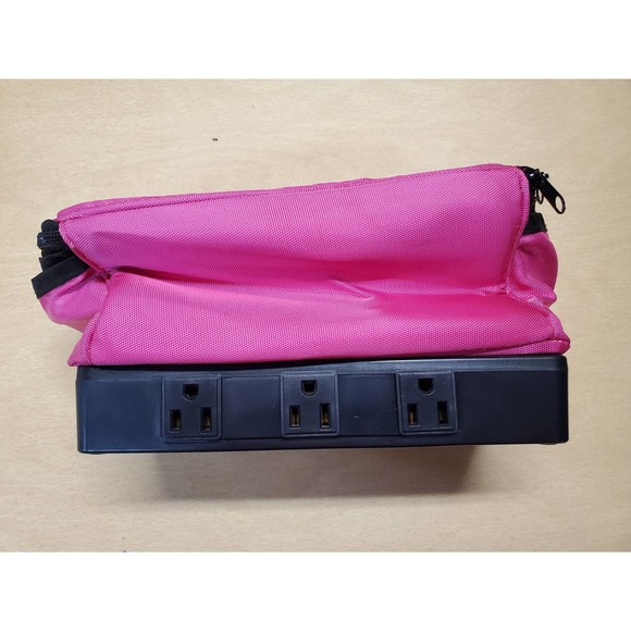 Intertek Charging Tote Orchid Pink 6 Outlet 2 USB LCHTOT02-RS - Picture 4 of 6
